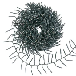Catena Festone 15 m, 1000 miniled bianco caldo e bianco freddo, cavo verde