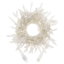 Catena festone prolungabile di 4 m, 192 maxiled bianco caldo, cavo trasparente