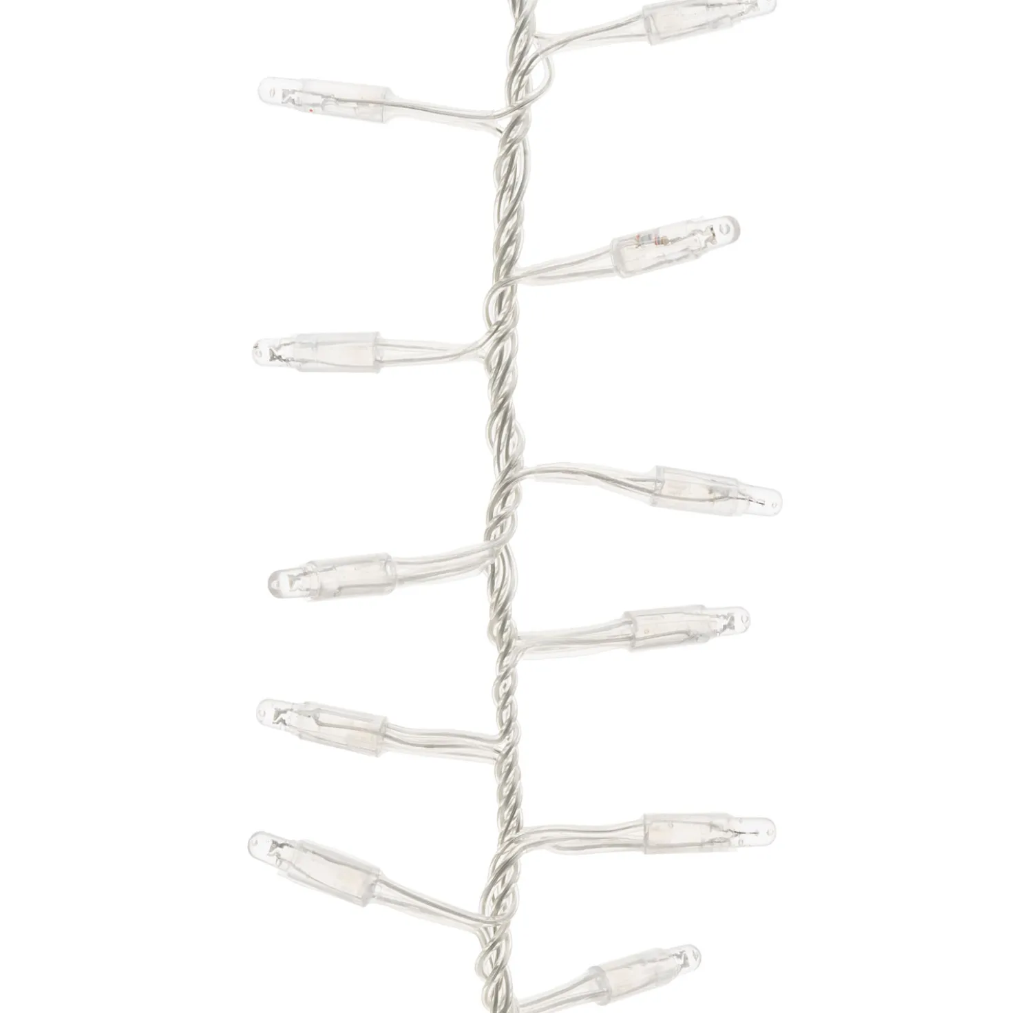 Catena festone prolungabile di 4 m, 192 maxiled bianco caldo, cavo trasparente