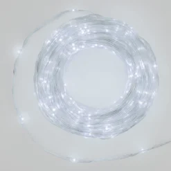 Catena Gocce di Luce da 30 m, 400 Led ultra luminosi bianco freddo