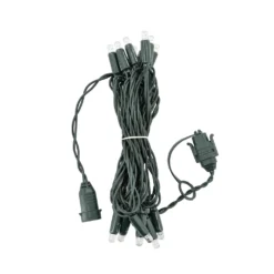 Catena Green Wall Light, 3,15 m, 16 maxiled Dual Color bianco caldo, cavo verde scuro, prolungabile