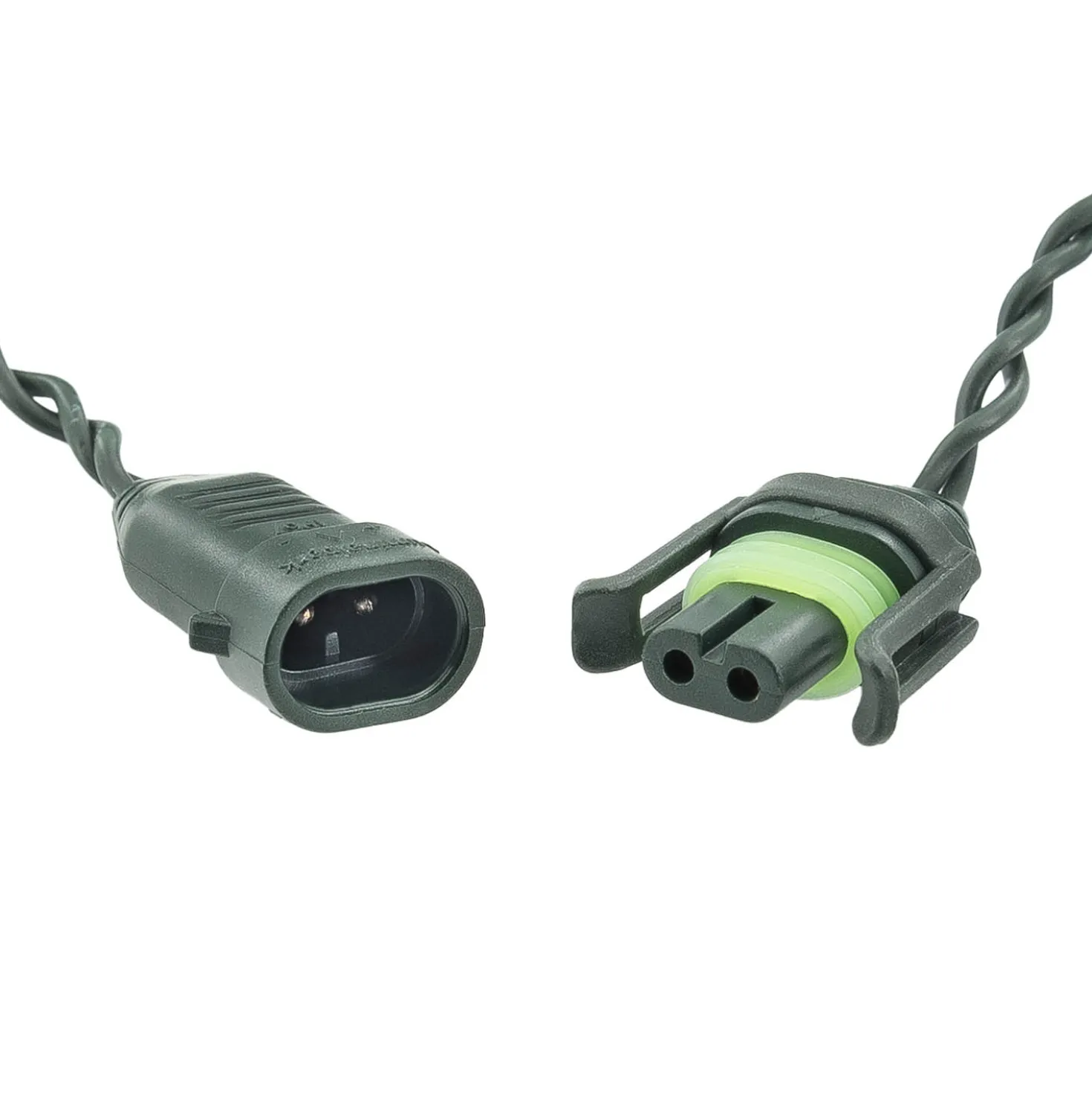 Catena Green Wall Light, 3,15 m, 16 maxiled Dual Color bianco caldo, cavo verde scuro, prolungabile