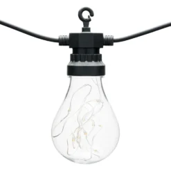 Catena 20 lampadine vintage led bianco caldo, Ø 67 mm