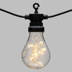 Catena 20 lampadine vintage led bianco caldo, Ø 67 mm