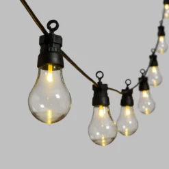 Catena 30 lampadine vintage led bianco caldo, Ø 50 mm