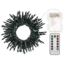 Catena luminosa a batteria, 300 led extra caldo