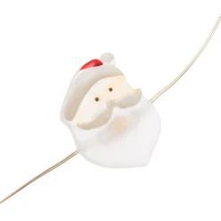 Catena luminosa con 20 decorazioni natalizie a batteria, led bianco caldo