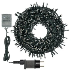 Catena luminosa, 600 led bianco caldo