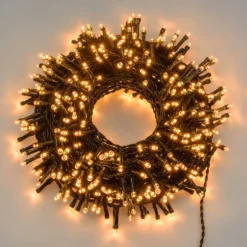Catena luminosa, 1500 led bianco extra caldo