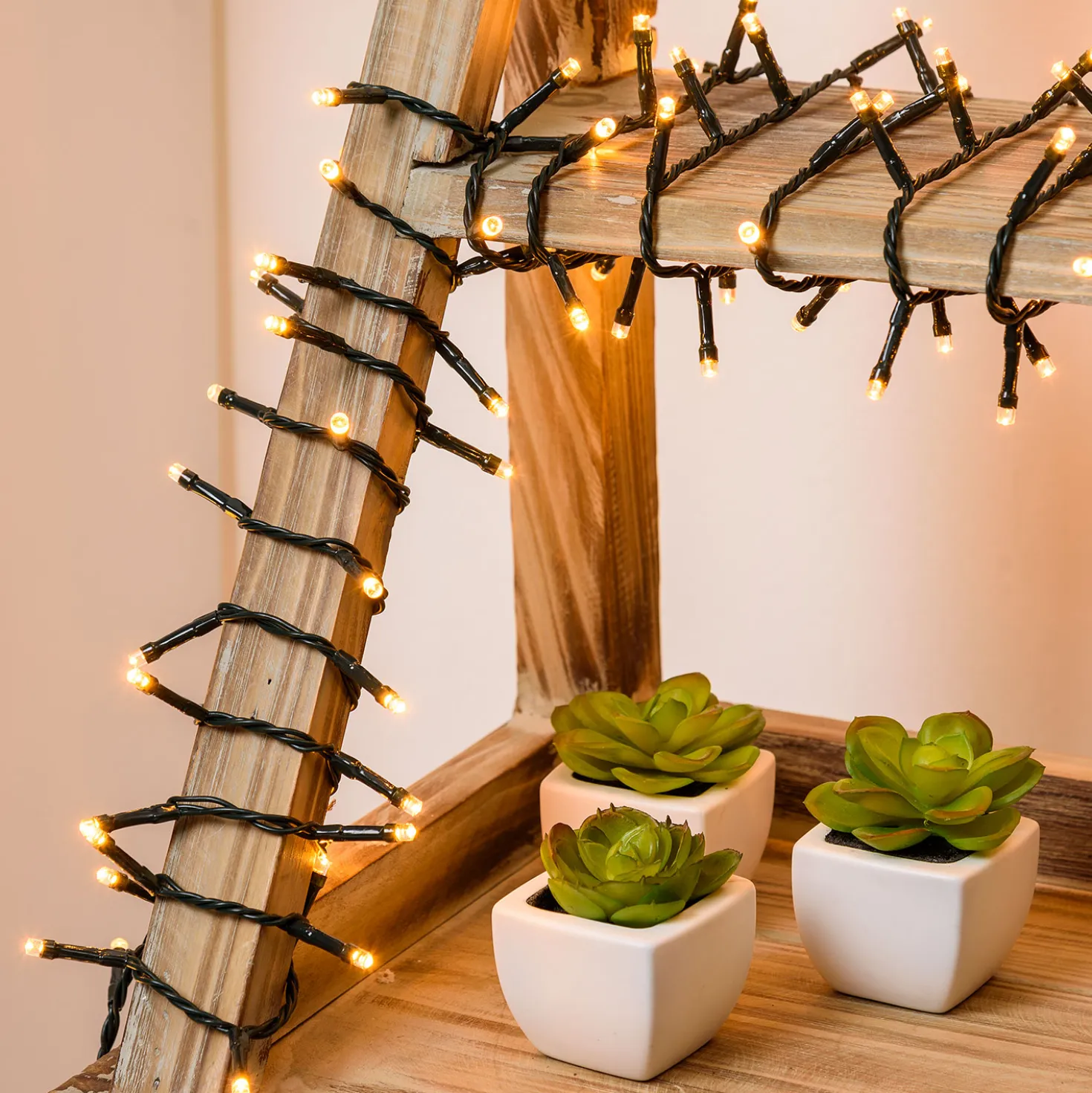 Catena luminosa, 1500 led bianco extra caldo