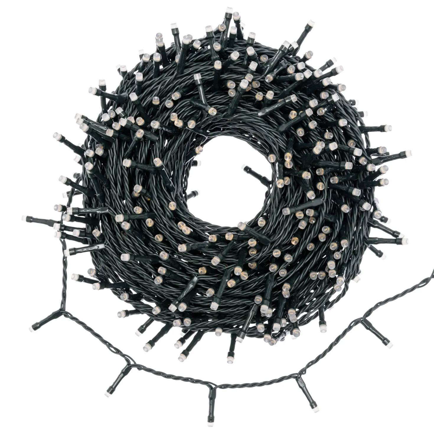 Catena 30 m, 500 Dual LED bianco caldo e bianco extra caldo
