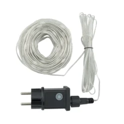 Catena 20 m, 200 Gocce di Luce Dual Color, led bianco caldo e multicolor, cavo trasparente
