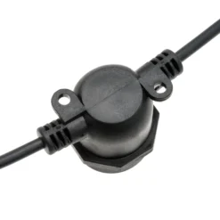 Catena 5 m, 10 lampadine goccia Ø 60 mm, led bianco caldo a spirale, prolungabile