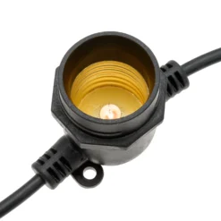 Catena 5 m, 10 lampadine goccia Ø 60 mm, led bianco caldo a spirale, prolungabile