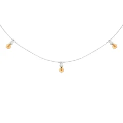 Catena 5 m, 16 lampadine led goccia Ø 60 mm di 4 Watt, cavo bianco, prolungabile