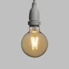Catena 5 m, 8 lampadine led pendenti globo Ø 95 mm da 4 watt dimmerabili, h 70 cm, prolungabile