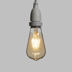 Catena 5 m, 8 lampadine led pendenti Edison Ø 64 mm di 4 watt dimmerabili, h 70 cm, prolungabile