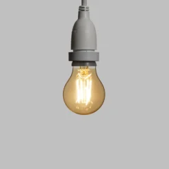 Catena 5 m, 8 lampadine led pendenti goccia Ø 60 mm di 2 Watt, h 70 cm, prolungabile