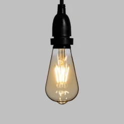Catena 5 m, 8 lampadine led pendenti Edison Ø 64 mm di 4 Watt, h 70 cm, prolungabile
