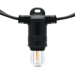 Catena 6 m, 20 lampadine Ø 18 mm, filament led bianco caldo, prolungabile, senza presa