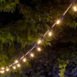 Catena 6 m, 20 lampadine Ø 18 mm, filament led bianco caldo, prolungabile, senza presa