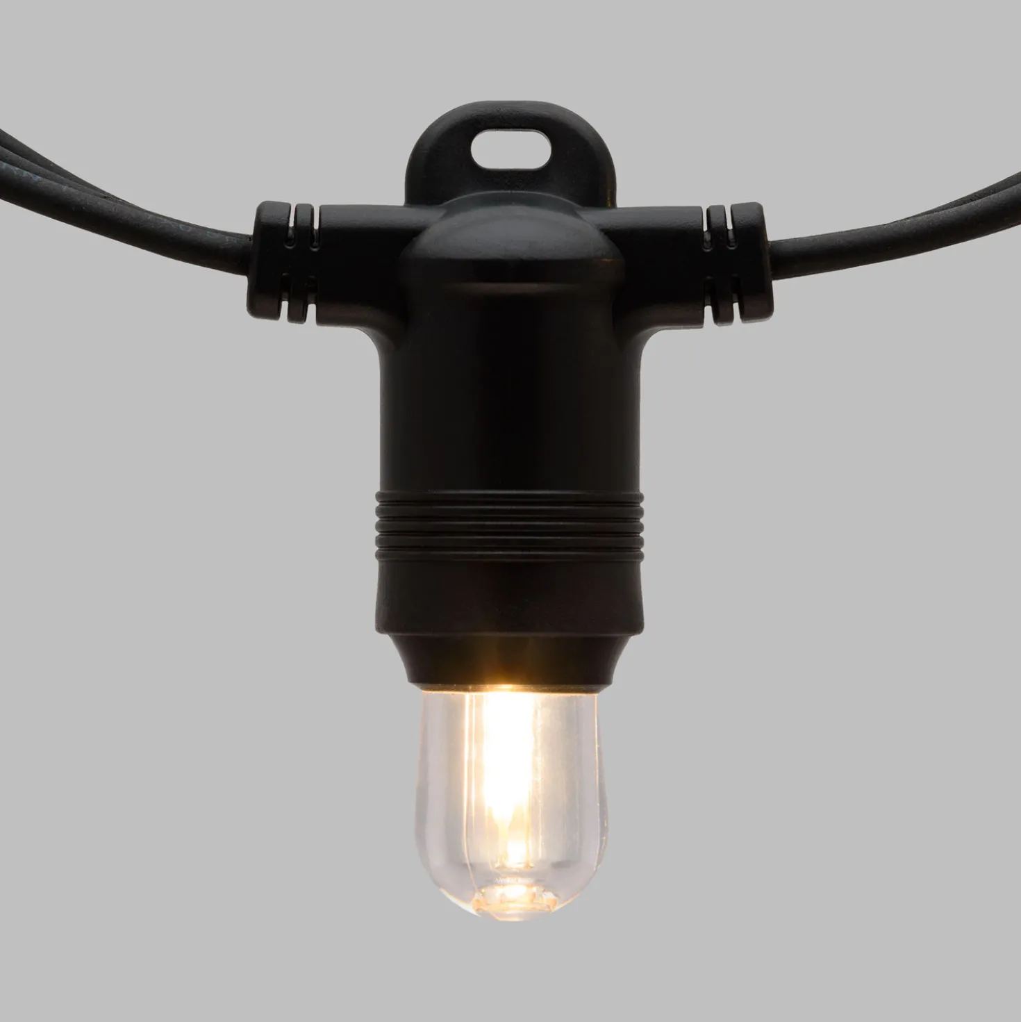Catena 6 m, 20 lampadine Ø 18 mm, filament led bianco caldo, prolungabile, senza presa