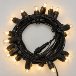 Catena 6 m, 20 lampadine Ø 18 mm, filament led bianco caldo, prolungabile, senza presa