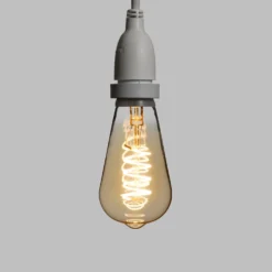 Catena 5 m, 8 lampadine pendenti Edison Ø 64 mm, h 30 cm, led a spirale, prolungabile