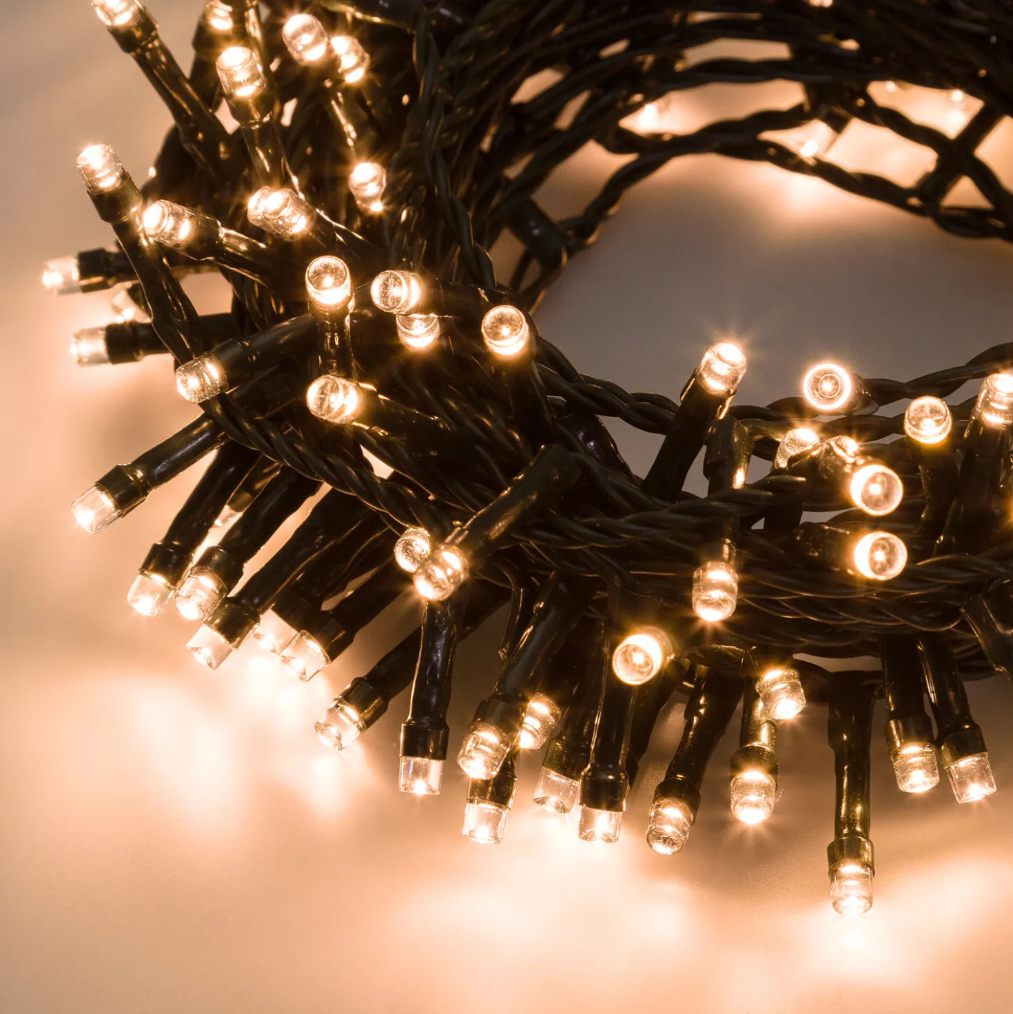 Catena 12,5 m, 300 led bianco caldo