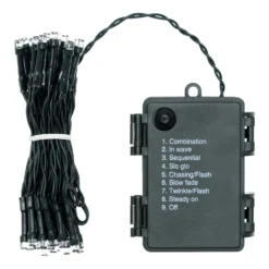 Catena 1,9 m, 48 led bianco caldo