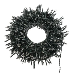 Catena 28 m, 700 led bianco caldo, cavo verde