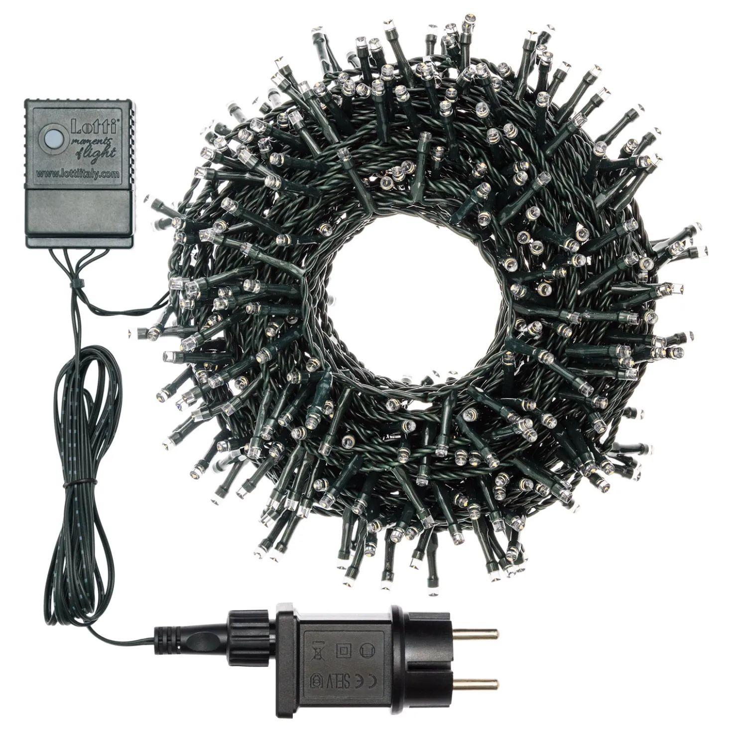 Catena 18,5 m, 450 led bianco extra caldo