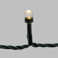 Catena 100 m, 1000 led Convex Ø 8 mm, bianco caldo e bianco freddo, cavo verde