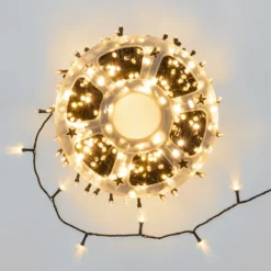 Catena 50 m, 500 led Convex Ø 6.8 mm, bianco caldo, cavo verde