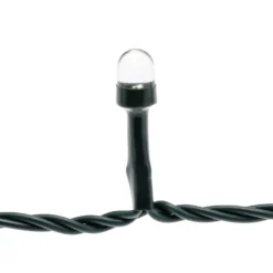 Catena 100 m, 1000 Led Convex Ø 8 mm, bianco caldo, cavo verde