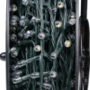 Catena 60 m, 750 led Convex Ø 6,8 mm, bianco caldo, cavo verde