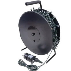 Catena 60 m, 750 led Convex Ø 6,8 mm, bianco caldo, cavo verde