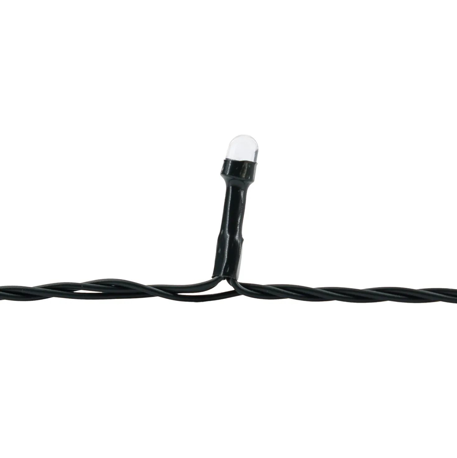 Catena 100 m, 1000 led Convex Ø 6.8 mm, multicolor, cavo verde