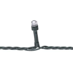 Catena 50 m, 500 led Diamante Bubble bianco freddo, cavo verde