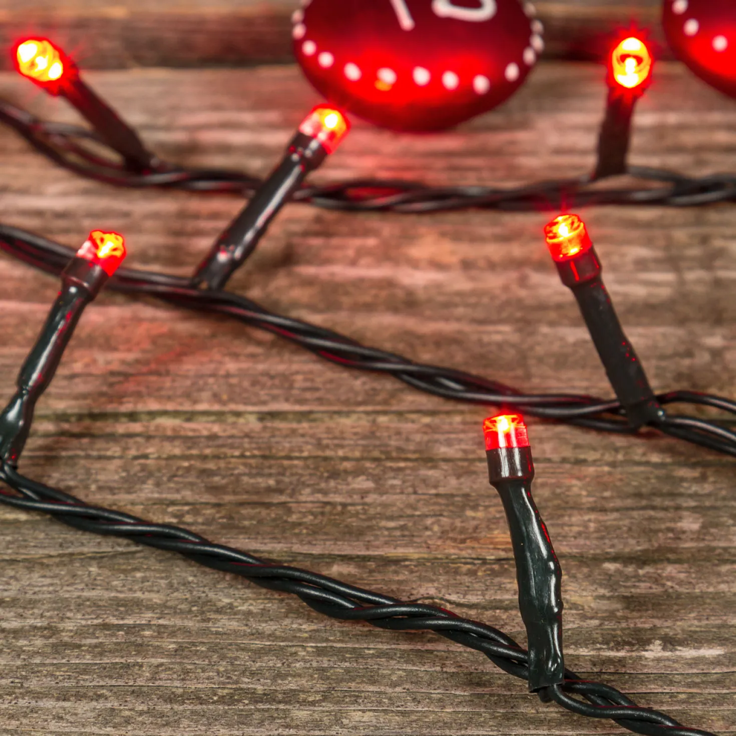 Catena 6 m, 80 led rossi