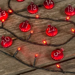 Catena 6 m, 80 led rossi