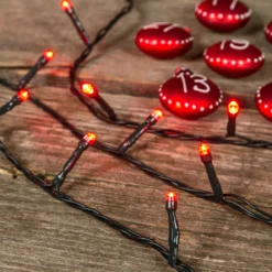 Catena 6 m, 80 led rossi