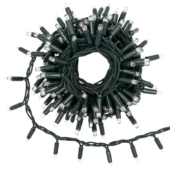 Catena 10 m, 200 maxiled bianco caldo, cavo verde, prolungabile, IP67