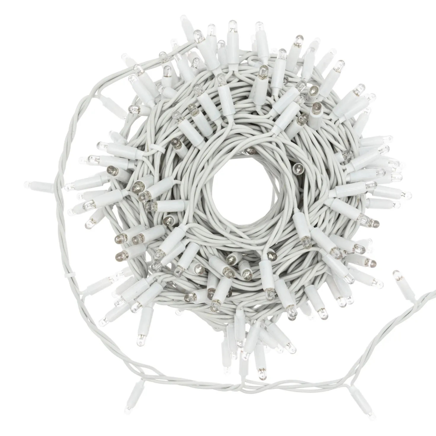 Catena 20 m, 200 maxiled bianco caldo, cavo bianco, prolungabile, IP67