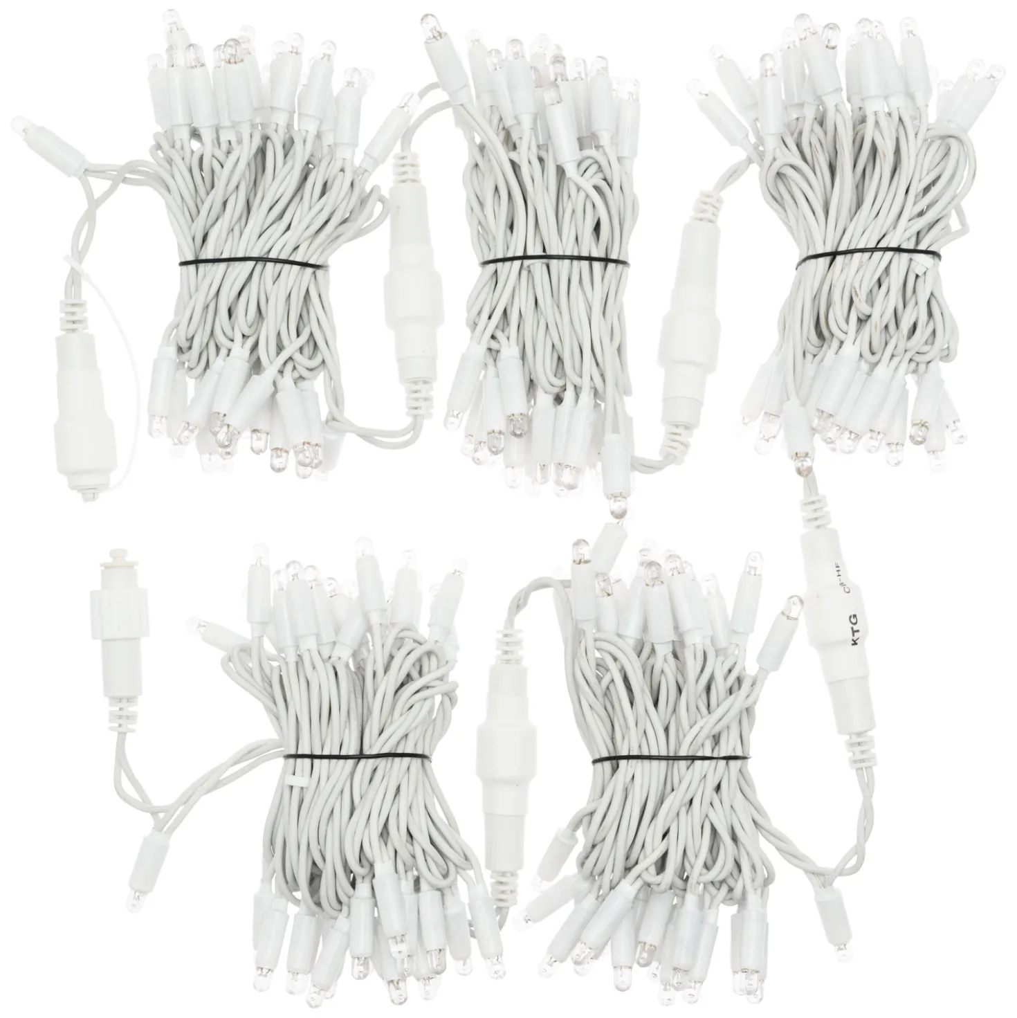 Catena 20 m, 200 maxiled bianco caldo, cavo bianco, prolungabile, IP67