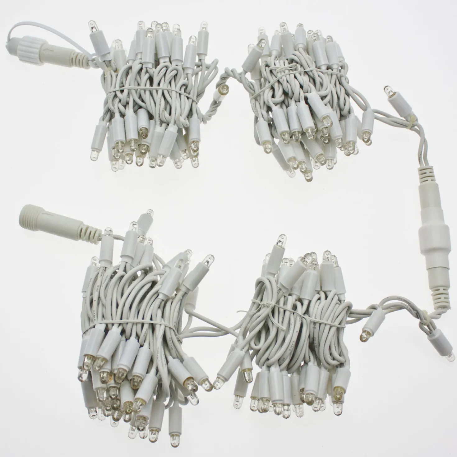 Catena 10 m, 200 maxiled bianco caldo, cavo bianco, prolungabile, IP67