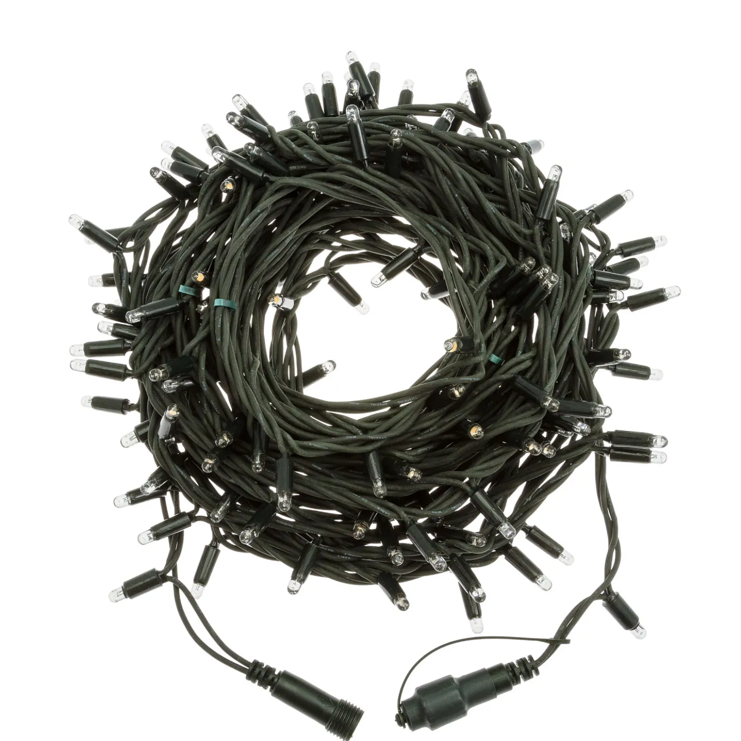 Catena 20 m, 120 maxiled bianco caldo, cavo verde, prolungabile, IP67