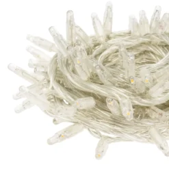 Catena 10 m, 96 maxiled bianco caldo, cavo trasparente, prolungabile