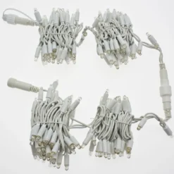 Catena 10 m, 200 maxiled bianco caldo e bianco freddo, cavo bianco, prolungabile, IP67