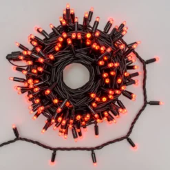 Catena 20 m, 200 maxiled RGB cambiacolore, cavo nero, prolungabile, IP67